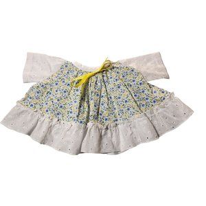 Plush Stuffed Animal Dress/Shirt Floral Eyelette Lace Trim and Sleeves Clothing